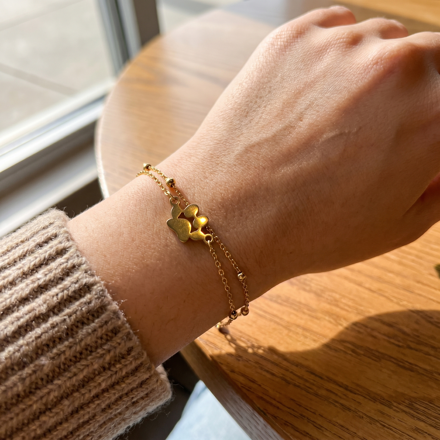 Double Love Paw Bracelet