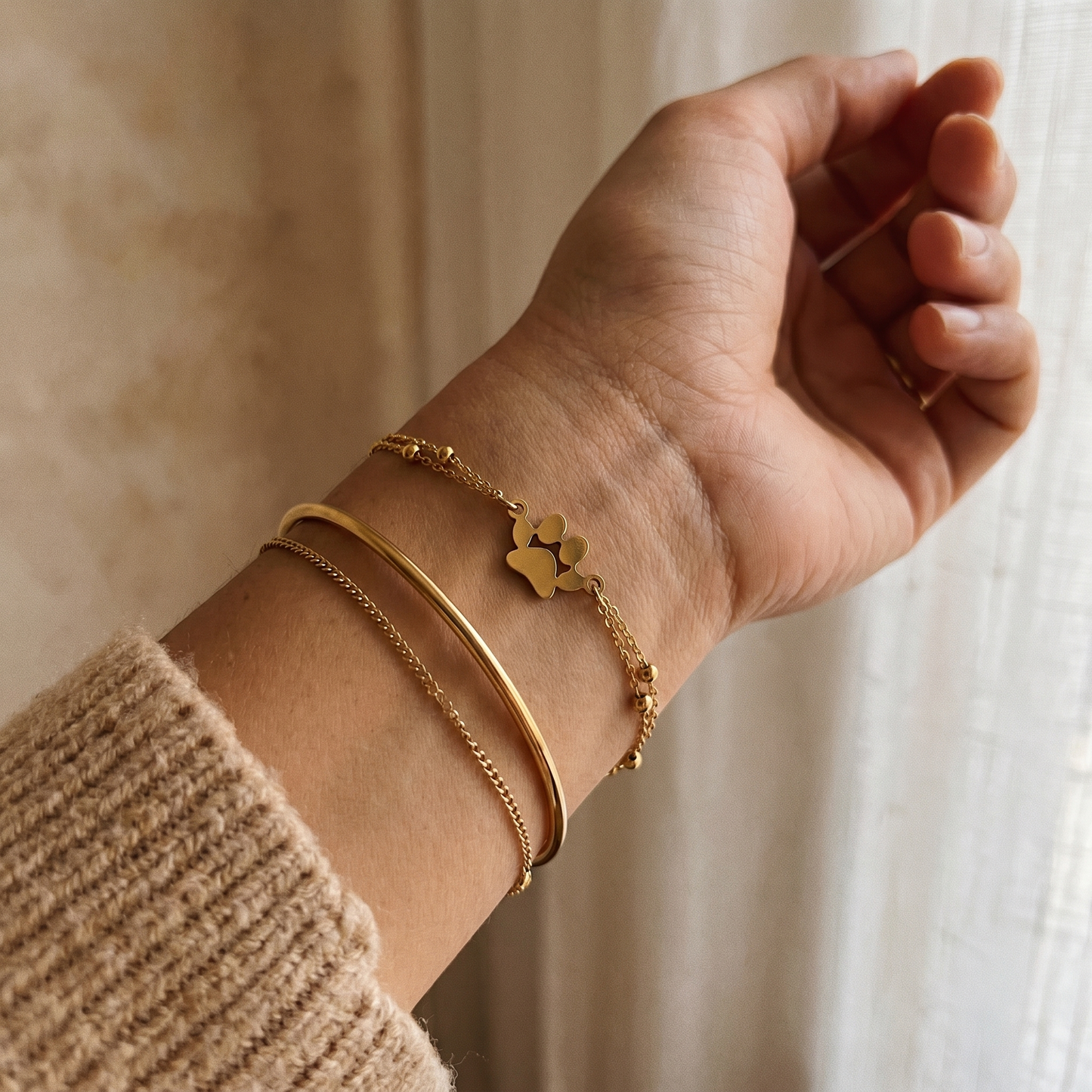 Double Love Paw Bracelet