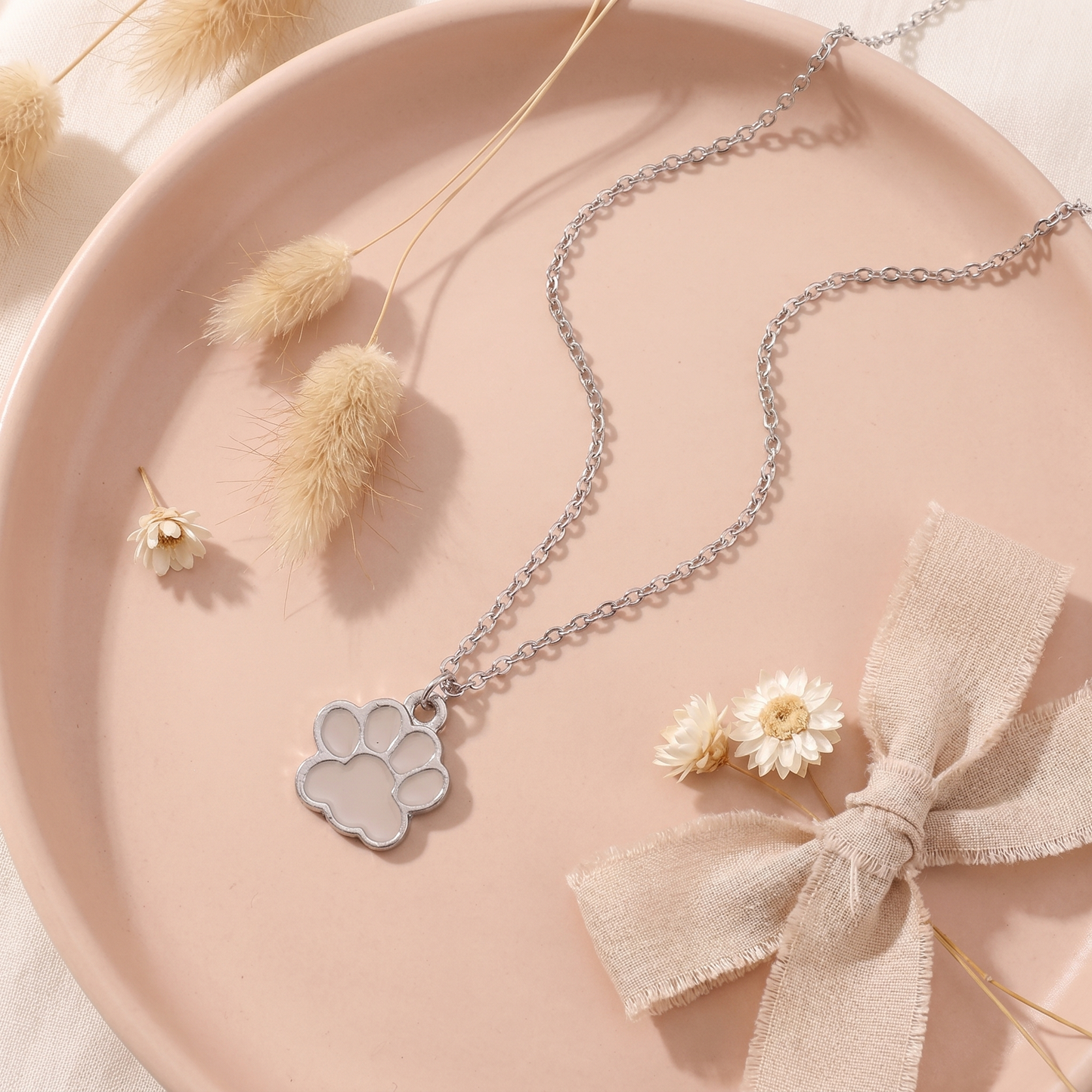 Silver Paw Necklace